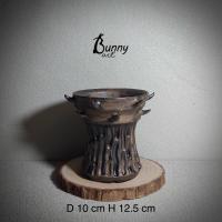 ราคา กระถางเซรามิก / กระถางแคคตัส สีทองแดง มฟ2210 แฮนด์เมด (27493274149)