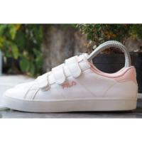 ราคา FILA 3 steps สีชมพู 38/24cm รองเท้าผ้าใบแบบแปะ มือสอง (2234277088)