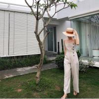 ราคา จั๊มสูทสายเดี่ยวขายาว (2294768624)