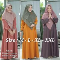 ราคา SYARI GAMIS + KHIMAR CERUTY 2 ชั้น ไซส์ M - L - XL - XXL GAMIS BUSUI LATEST GAMIS ชุดปาร์ตี้เสื้อผ้าสําหรับผู้หญิงสําหรับผู้หญิง (FILA SYARI) (10871848945)