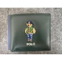 ราคา กระเป๋าสตางค์ Polo Ralph Lauren-POLO BEAR LEATHER BILLFOLD COIN WALLET MAPOSLG0G220300-GREEN มือสอง (27685043442)