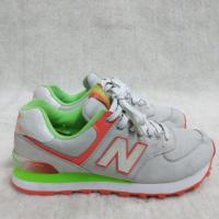 ราคา รองเท้ามือสอง คัดเกรดพรีเมี่ยม NewBalance 574 สีขาวเขียวส้ม เบอร์39 สภาพใหม่มาก พื้นเต็ม สีสดใส ขาย 350 บาท (3201055245)