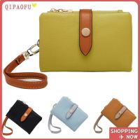 ราคา QIPAOFU กระเป๋าใส่เหรียญ,มีซิป Trifold Wristlet กระเป๋าสตางค์หนัง, แฟชั่นกระเป๋าหนังแบบพกพาสําหรับผู้หญิง RFID Blocking (56502776289)