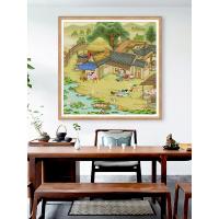 ราคา บ้านฤดูร้อน11กะรัตเต็มเย็บปักถักร้อยที่เรียบง่ายทันสมัยปักครอสติงานศิลปะตกแต่งผนัง8080ซม (29626568459)