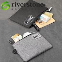 ราคา RIVERSTONE กระเป๋าสตางค์พร้อมล็อค, กระเป๋าใส่เหรียญผ้า Oxford ล็อคกระเป๋าเงิน, ซิปแข็งแรงอเนกประสงค์ขนาดกะทัดรัด Anti-Theft Mens Clutch Bag บัตรเครดิต (56253953719)