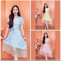 ราคา ส่งต่อเดรส ชายมุ้ง สีชมพู ไปคาเฟ่ ใส่ทำงาน ดินเนอร์ งานแต่ง เดรสสวย ไซต์L (40460983998)