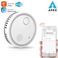 ราคา Tuya Zigbee WiFi เครื่องตรวจจับควันไฟ เครื่องจับควัน ใส่ถ่าน มาตรฐานยุโรป EN14604 CE อุปกรณ์ตรวจจับควัน Smoke Detector (12593216893)