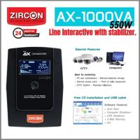 ราคา ZIRCON AX 1000VA/550W เครื่องสำรองไฟ |CCTV2-8|2Y Warranty 2 years warranty (15576449310)