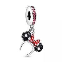 ราคา (ของแท้100%) Pandora DisneyParks minnie headband ชาร์มที่คาดผมมินนี่ (42723403709)