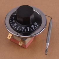 ราคา 30-110°C 250V 16A สวิตช์ควบคุมอุณหภูมิแบบปรับได้ Capillary Thermostat ไฟฟ้า (27216829115)
