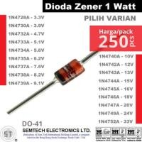 ราคา ขายส่งแพ็ค - DIode Zener DIode 1 Watt 1W 3.3V-33V 1N4728-1N4752 5V1 5V6 12V 15V 24V (45701304212)