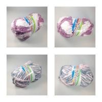 ราคา NP ไหมขนแกะหนานุ่ม 100g สีเหลือบ ชุดที่ 2 (366557268)
