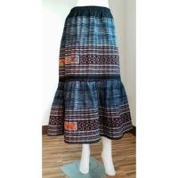 ราคา กระโปรงยาวผ้าเขียนเทียน ปักลาย (1002659594)