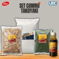 ราคา [COMBO SET TAKOYAKI] 1KG TEPUNG TAKOYAKI ซอสทาโคยากิ 250 มล. โบโตะ, 100G, SEAWEED 50G (58153614341)