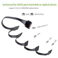 ราคา สายขยาย SATA Power เข้า 1 ออก 5 หัว (เลือก SATA หรือ Molex) 15Pin for HDD/SSD Power Supply PC Sever HDD Rack [ MT ] (21193665737)
