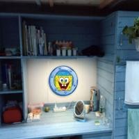 ราคา SpongeBob SquarePants สติ๊กเกอร์ติดประตูสร้างสรรค์หน้าต่างห้องนอนหอพักดัดแปลงสติ๊กเกอร์ติดผนังกันน้ํา (44214904404)