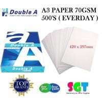 ราคา กระดาษ DOUBLE A3 70แกรม 500 (23768994593)