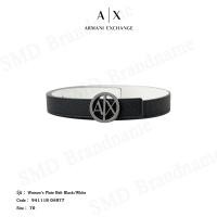 ราคา Armani Exchange เข็มขัด รุ่น Women's Plate Belt Black/White Code: 941118 0A877 (25030761156)