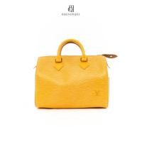 ราคา [ของแท้] LV SPEEDY 25 YELLOW EPI GHW มีใบรับประกัน ตรวจสอบได้ทุกใบ ✅ (41958978569)