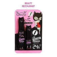 ราคา OB-1352 เซ็ตมาสคาร่า + อายไลเนอร์ โอบิวซ์ Obuse Mascara & Eyeliner Volume Waterproof (24492514077)