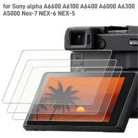 ราคา 3-PC ป้องกันหน้าจอสําหรับ Sony alpha A6600 A6100 A6400 A6000 A6300 A5000 Nex-7 NEX-6 NEX-5, 2.5D โค้งขอบ 9H ความแข็งกระจกนิรภัยป้องกันฟิล์ม (42103749743)