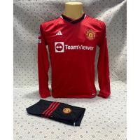 ราคา เสื้อฟุตบอล ทีมแมนยู แขนยาว เสื้อพร้อมกางเกงใหม่ล่าสุดชุดกีฬา 2023 กับ 2024 เนื้อผ้าดีใส่สบาย (22540707497)