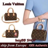 ราคา Louis Vuitton/LV Nano Speedyกระเป๋าถือ กระเป๋าสะพายข้าง (24105352707)