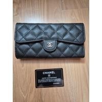 ราคา กระเป๋าสตางค์ใบยาว สีดำ หนังดี (42970415294)