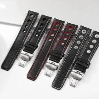 ราคา สร้อยข้อมือหนังแท้สําหรับ tissot 1853 กีฬา Watchband Racing PRS516 T91 1853 Top layer cowhide 20 มม.Chrotin สายคล้องอุปกรณ์เสริม (43818361033)
