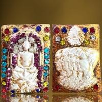ราคา 03พระสมเด็จทรงครุฑบุเงินเนื้อผง,พระสมเด็จ (28026472908)