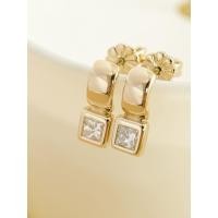 ราคา Diamond Mini Square Earrings ต่างหูเพชรแท้, เพชรแท้แล็บ (29092512342)
