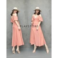 ราคา เดรสออกงาน ปาดไหล่สายเดี่ยวปรับระดับได้ แต่งระบายแขนกระโปรงทรงAบาน ป้ายmirrorsister ชุดไปงาน เดรสปาดไหล่ เดรสเปิดไหล่ (10865899326)