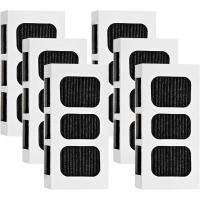 ราคา 6 PACK เปลี่ยนไส้กรองอากาศตู้เย็นสําหรับ Paultra2, ใช้ได้กับ Frigidaire Pureair Ultra 2, Pure Air Ultra 2, Pureair Ultra II, Electrolux 242047805, 5303918847, EAP123641 (45401912651)