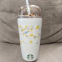 ราคา Starbucks Blue Floral Cold Cup Stainless Steel 16oz (21485057007)