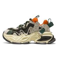 ราคา 2025 เทรนด์ใหม่แฟชั่นผู้ชายรองเท้าลำลองรองเท้าผ้าใบสีส้มสีดำสีขาว 39-44 หลา (27334902904)