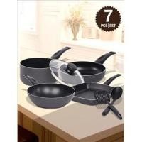 ราคา Grand Home ชุดเครื่องครัว กระทะทอด หม้อ Teflon 7 ชิ้น (1541716363)
