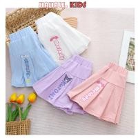 ราคา เด็กผู้หญิง SANRIO กระโปรงจีบเด็ก Kuromi Melody Cinnnamoroll กระโปรงสั้นกางเกง (29754858755)