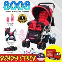 ราคา LITTLE ONE 8008 ผู้ขายที่ดีที่สุด T wo Way Facingรถเข็นเด็กทารก CompactCabin รถเข็นเด็กน้ําหนักเบา New Born รถเข็นเด็กเด็ก (43654255957)