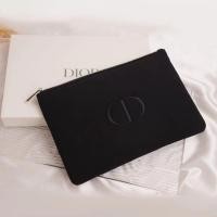 ราคา Dior Cosmetic Bag Black Space Cotton Clutch Bag Storage Bag (28055296205)