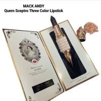 ราคา MACK ANDY Quern Sceptro Three Color Lipstick ลิปสติกเนื้อแมตต์ที่มี 3 เฉดสีในแท่งเดียว 4g. (43760549982)