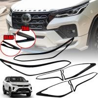ราคา ครอบไฟหน้า + ครอบไฟท้าย รุ่น โตโยต้า ฟอร์จูนเนอร์ TOYOTA FORTUNER ปี 2020 - 2021 สีดำด้าน โลโก้แดง (9027936547)