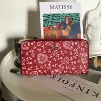 ราคา NEWACCORDION ZIP WALLET WITH LACE HEART PRINT (F67515) (4338000432)