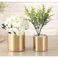 ราคา DT91-9 กระถางเซรามิคกลมสีทอง E1-1 (43325498624)