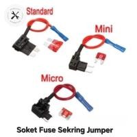 ราคา FUSE TAP SOCKET FUSE JUMPER CABLE สําหรับ MOTORCYCLES & CARS - FUSE TAP JUMPER (43772654050)