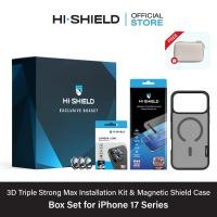 ราคา [iPhone17] HI-SHIELD 3D Triple Strong Max Box Set [BS4] - ฟิล์มกระจก ฟิล์มกล้อง เคสกันกระแทก 1.5 ม. [แถมชุดติดตั้ง] (21861418896)