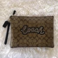 ราคา กระเป๋า Coach F73153LARGE WRISTLET 30 IN SIGNATURE CANVAS WITH COACH PRINT(IME7V) (15451807992)
