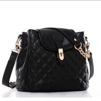 ราคา กระเป๋าแบรนด์แท้ AXIXI หนังแลมป์ สีดำ 3 ช่องใช้งาน (1302364304)