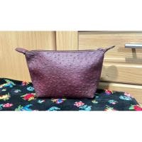 ราคา กระเป๋าเครื่องสำอางหนังนกกระจอกเทศสีม่วงเข้ม (40026253605)