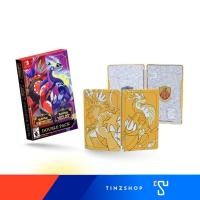 ราคา Nintendo Switch Game : Pokemon Violet & Scarlet Double Pack + Special Golden Steelbook + 2 Code Pokeball (18726789820)