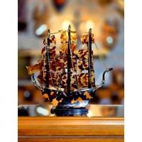 ราคา นำเข้าตกแต่งหายาก โมเดลเรือจำลองจากกระดองเต่ากระ ( ) 17x32 cm เรือสำเภาจำลองจากกระดองเต่า (40558626474)